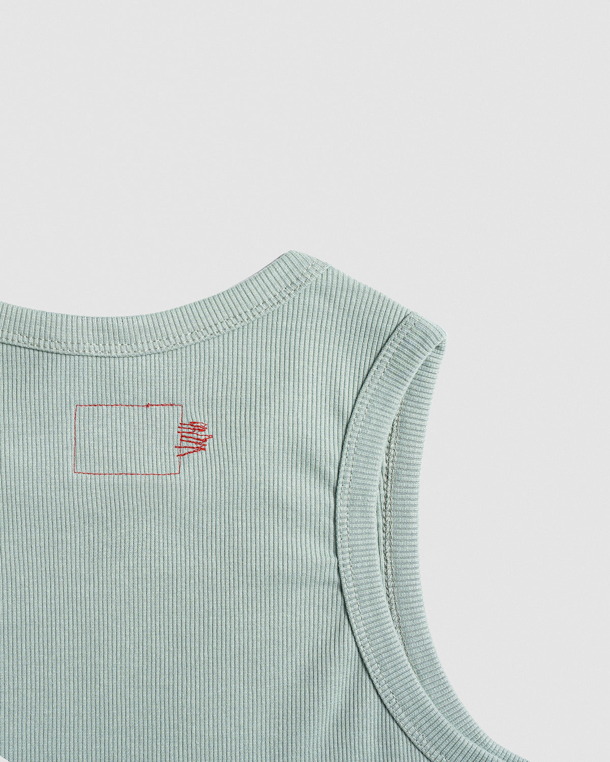 PARSE X 148 RIB CROP TOP GREEN